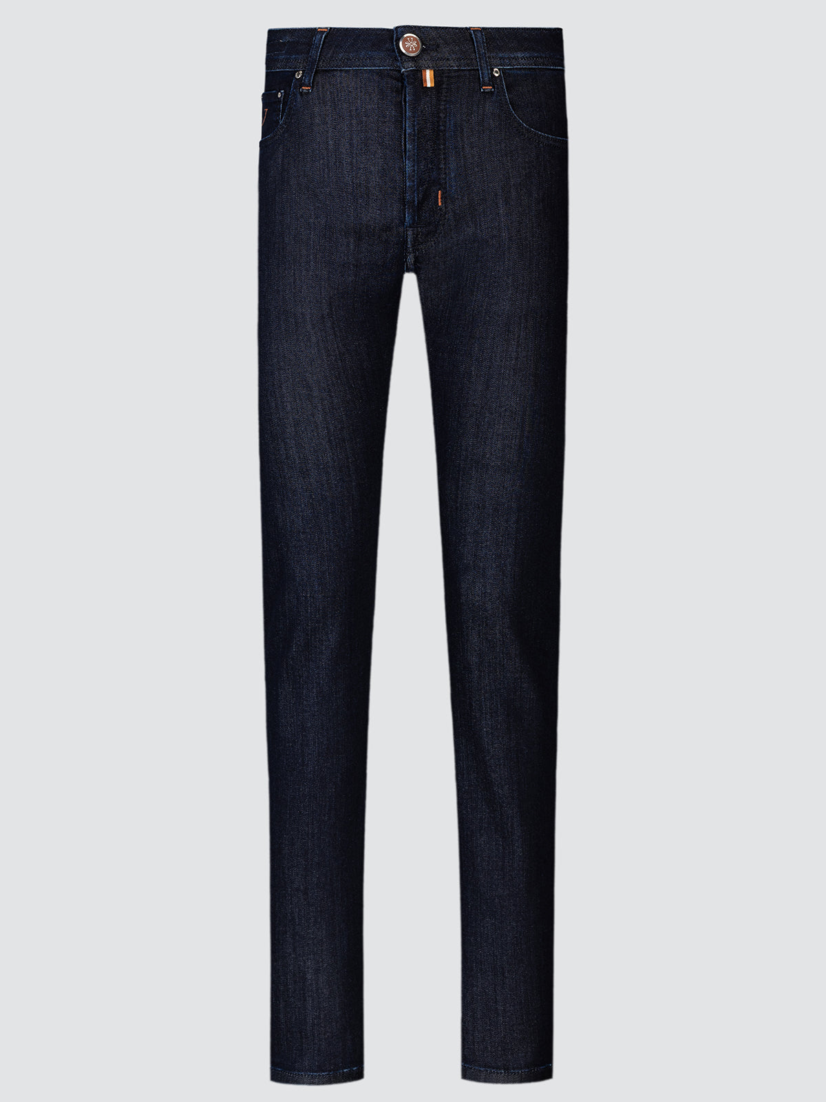 Dark blue jeans Jacob Cohen Nick Slim on a light gray background