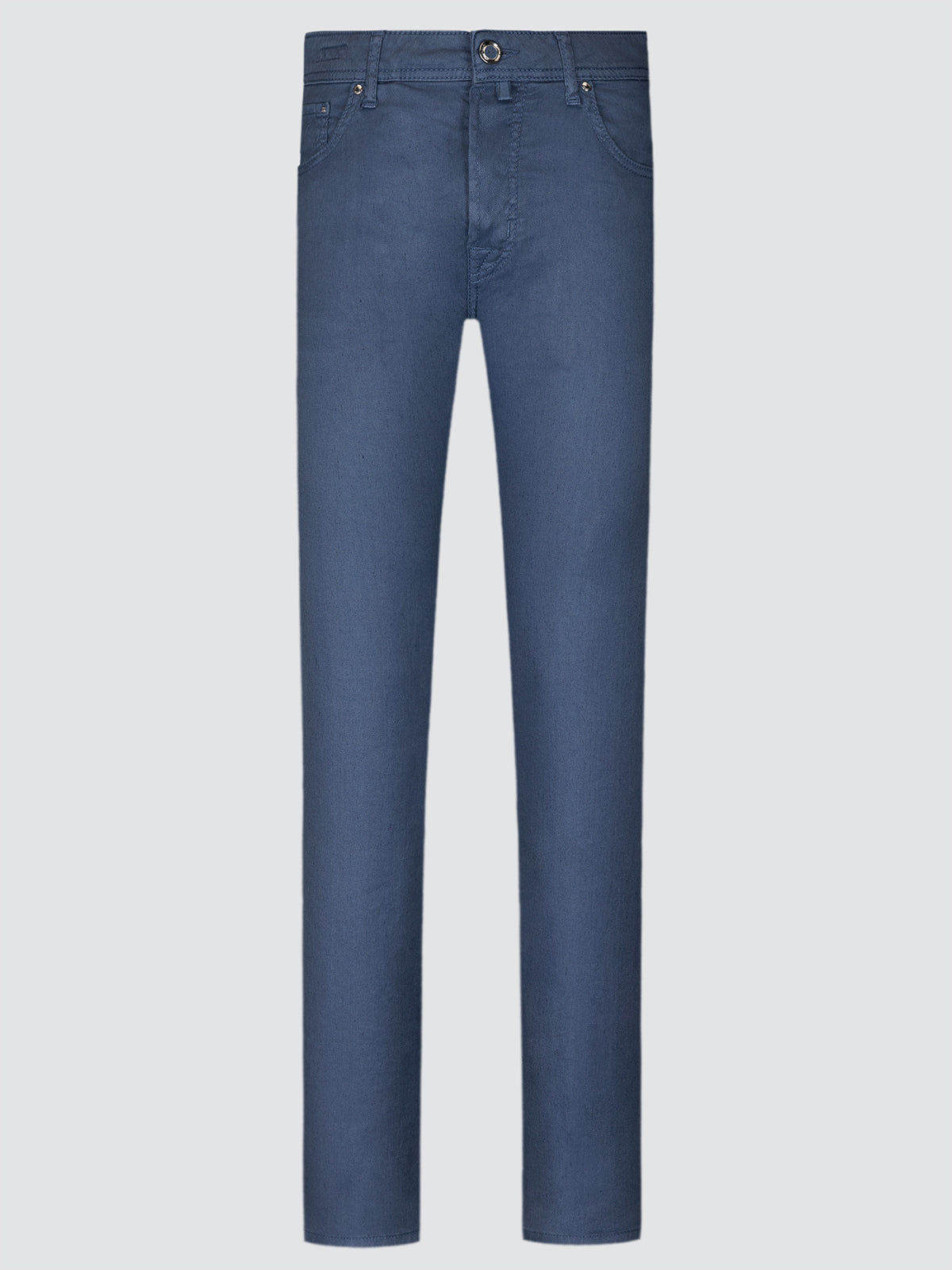 Colony Blue jeans cotton linen on a light gray background by Jacob Cohën