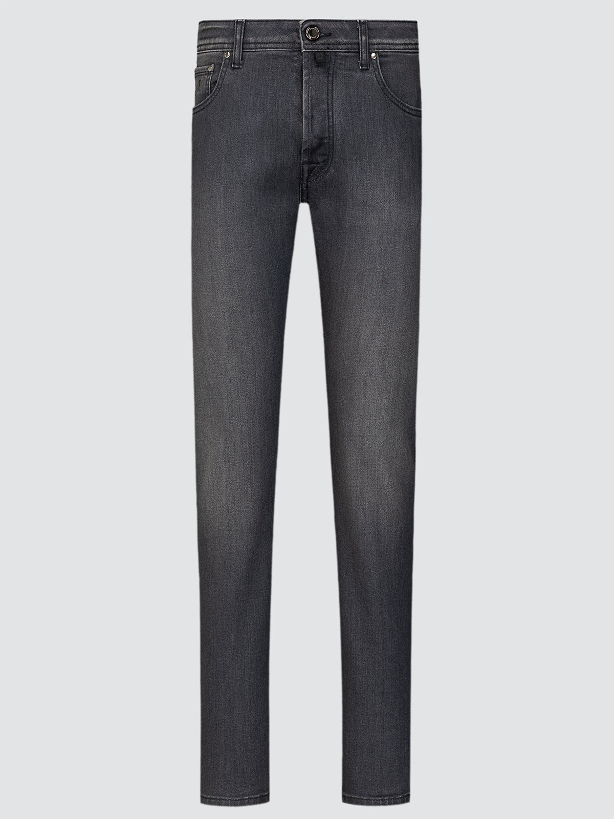 Bard Jeans aus dunkelgrauem Super-Stretch-Denim
