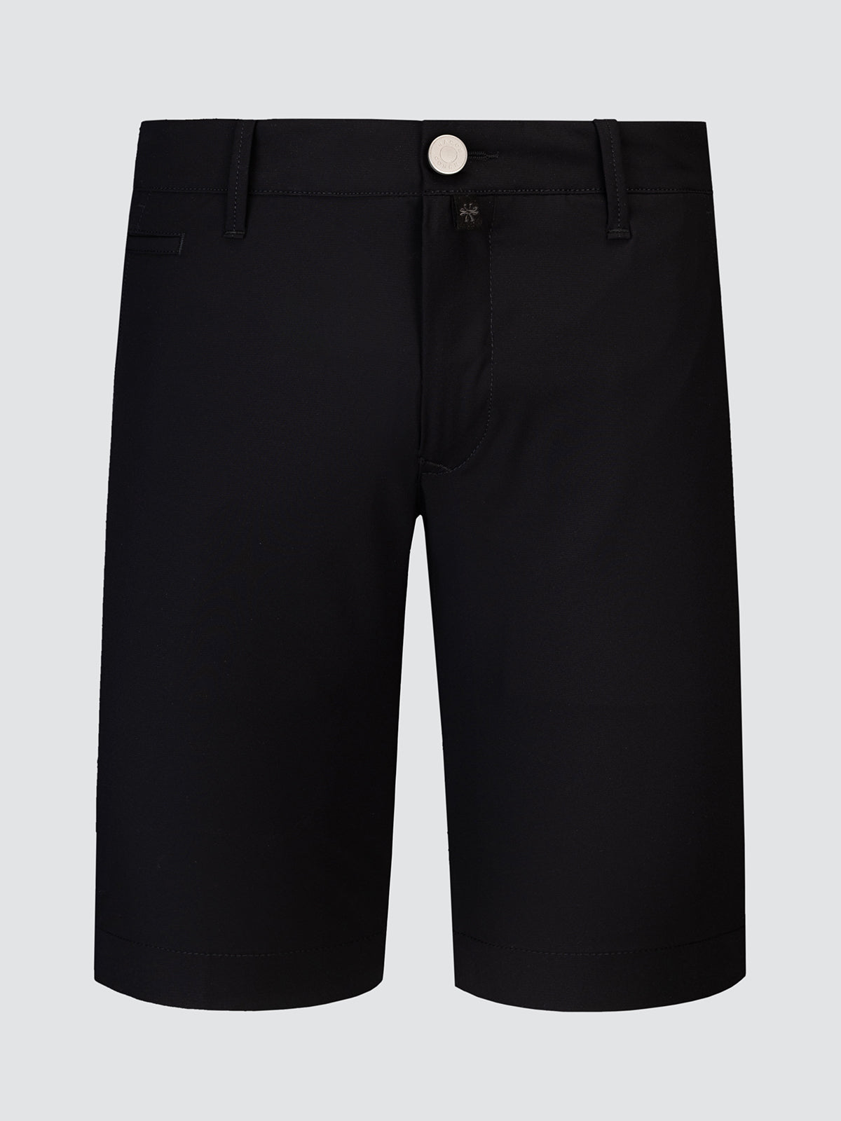 Black shorts Jacob Cohën microfibre tech on a light gray background