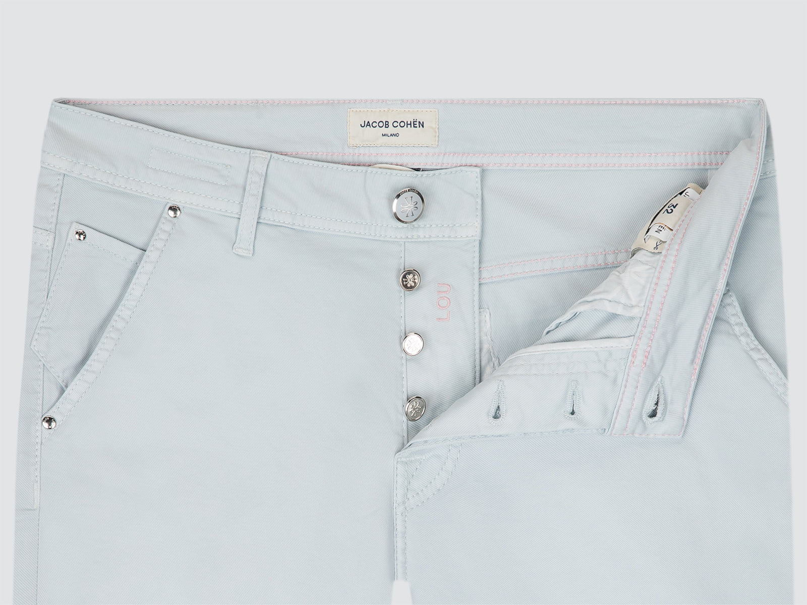 Lou Short en coton lyocell stretch bleu ciel