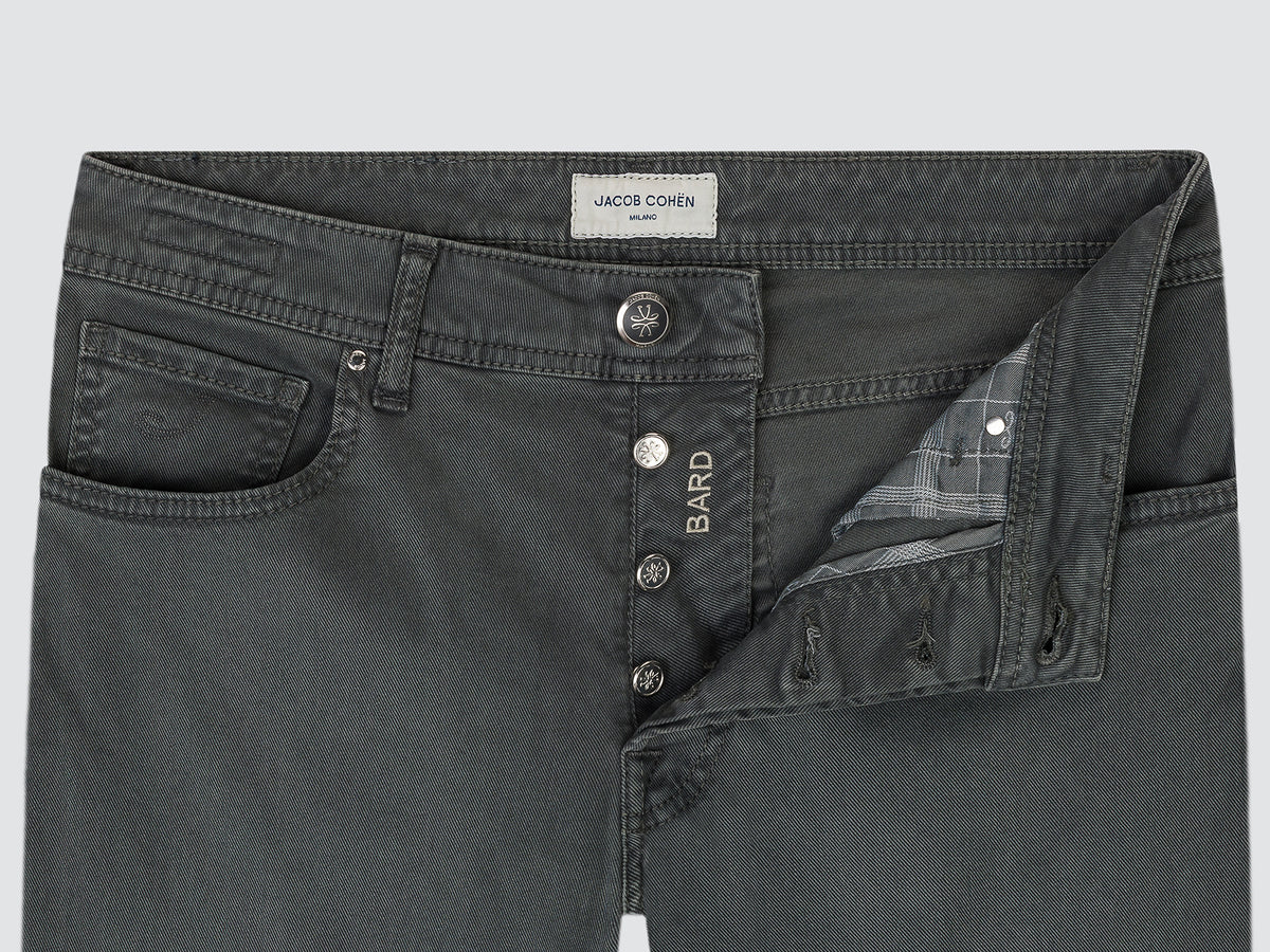 Bard grey Cotton Lyocell Stretch Twill