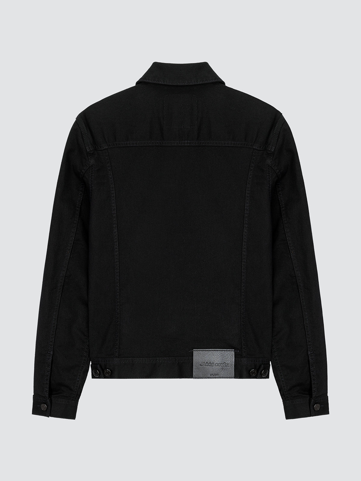 Truckerjack van Stay Black Superstretch Denim met rinse wash