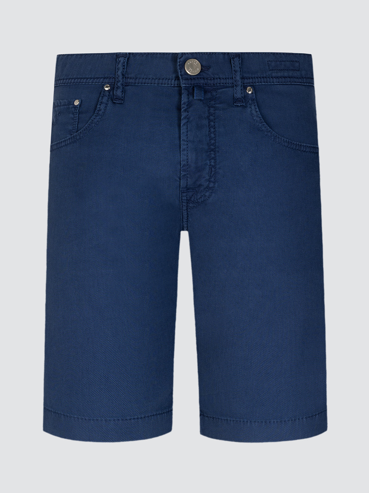 Bermuda Jacob Cohën Nicolas en cotton stretch bleu pique