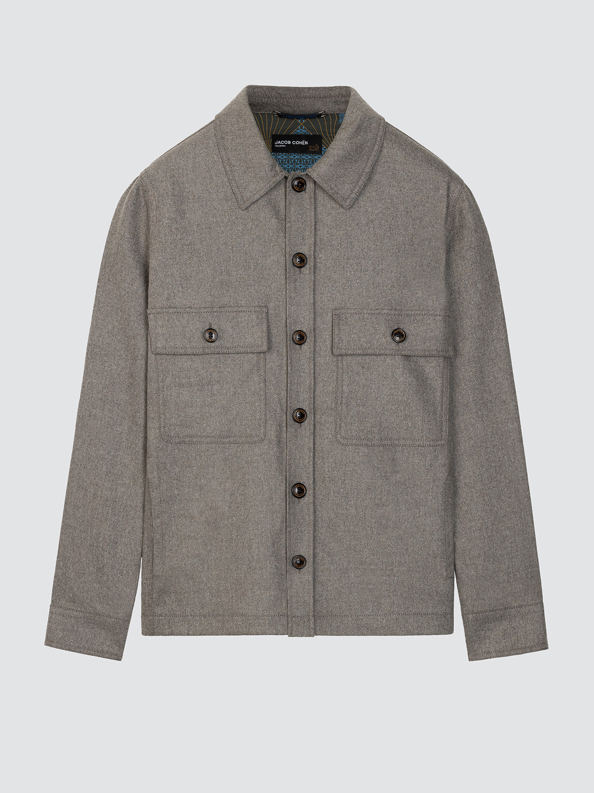 OVERSHIRT JACOB COHEN WOOL TAUPE