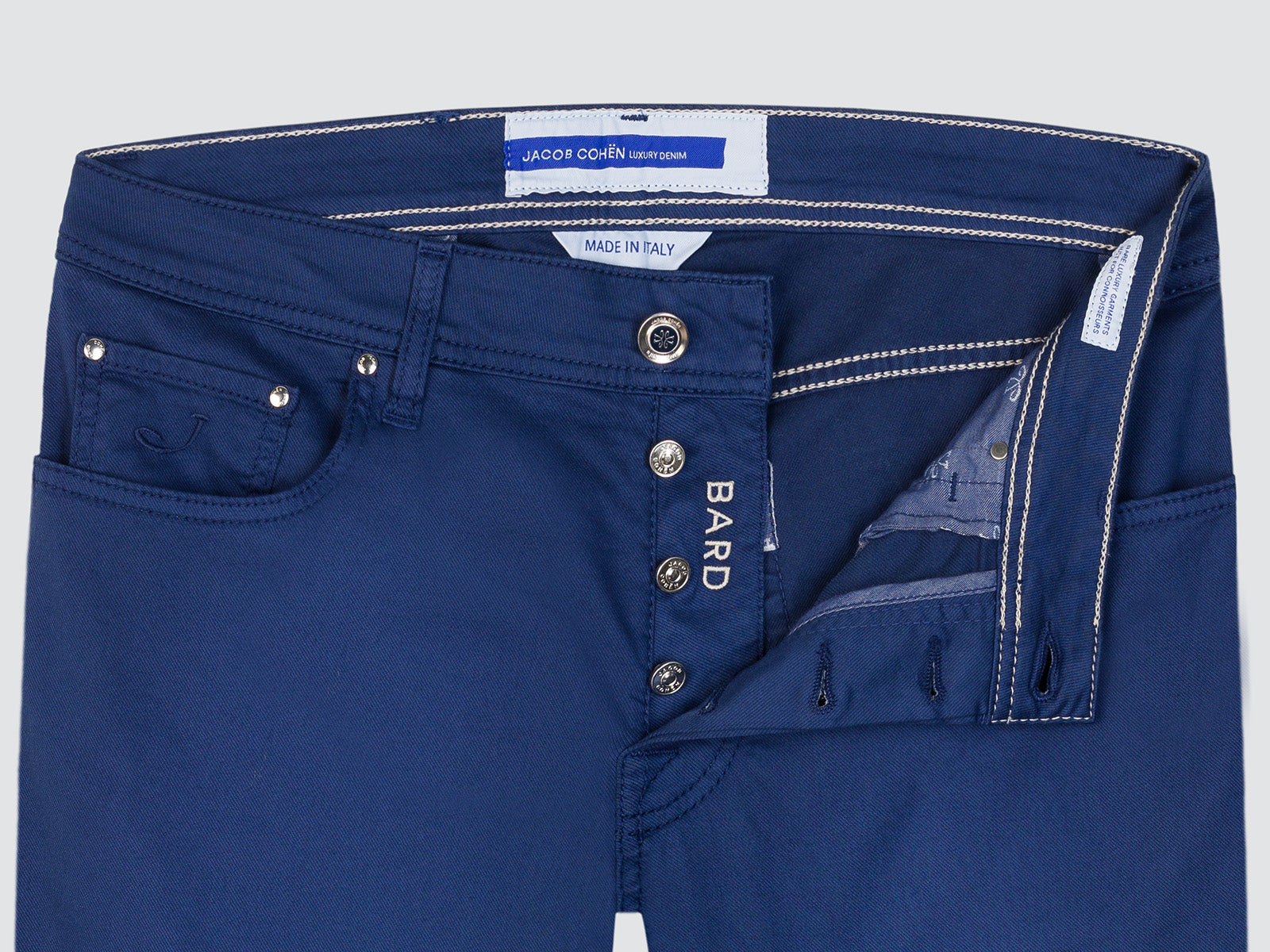 Bard pants cotton lyocell blue