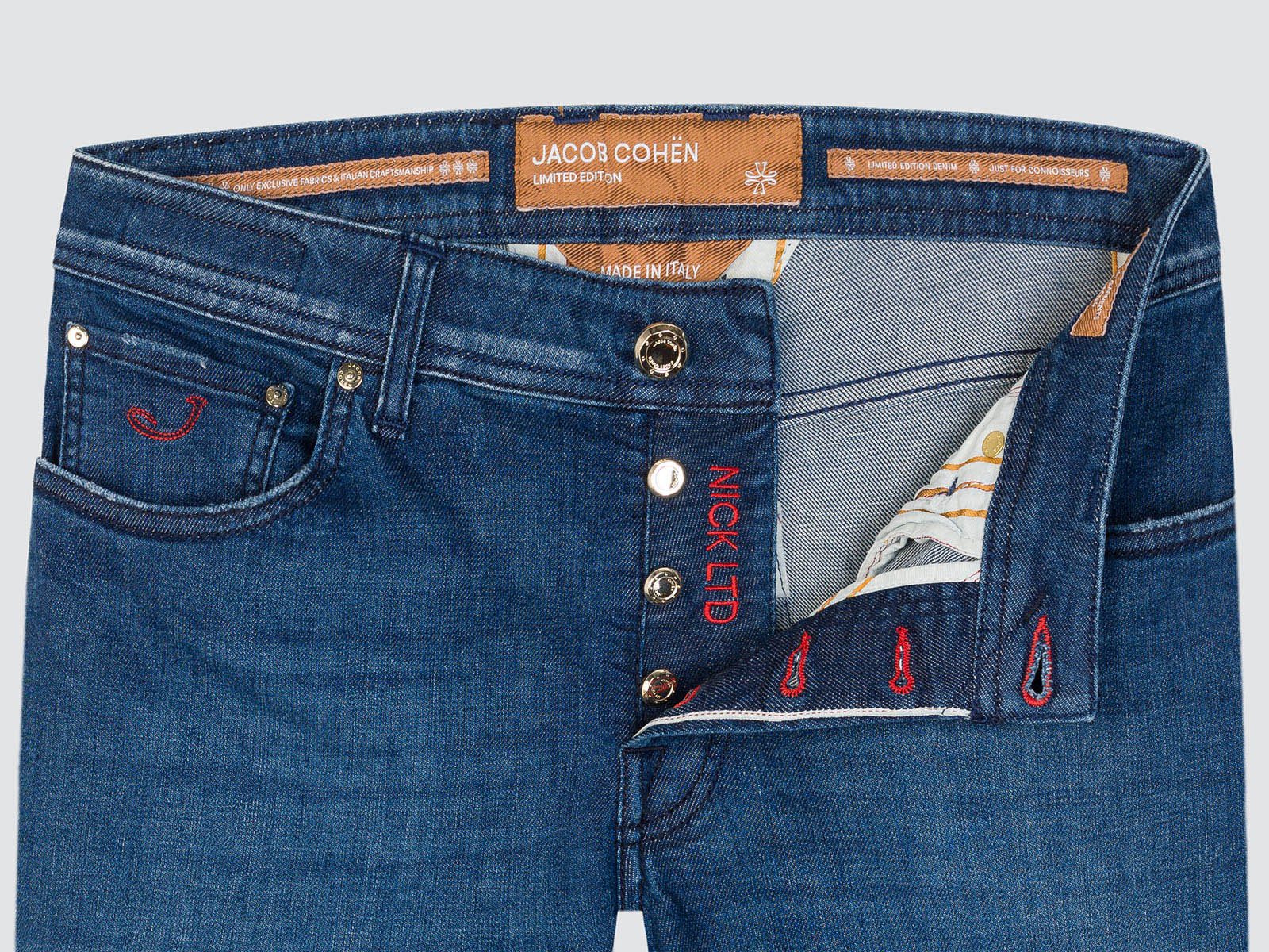 Nick limited edition selvedge stretch denim jeans