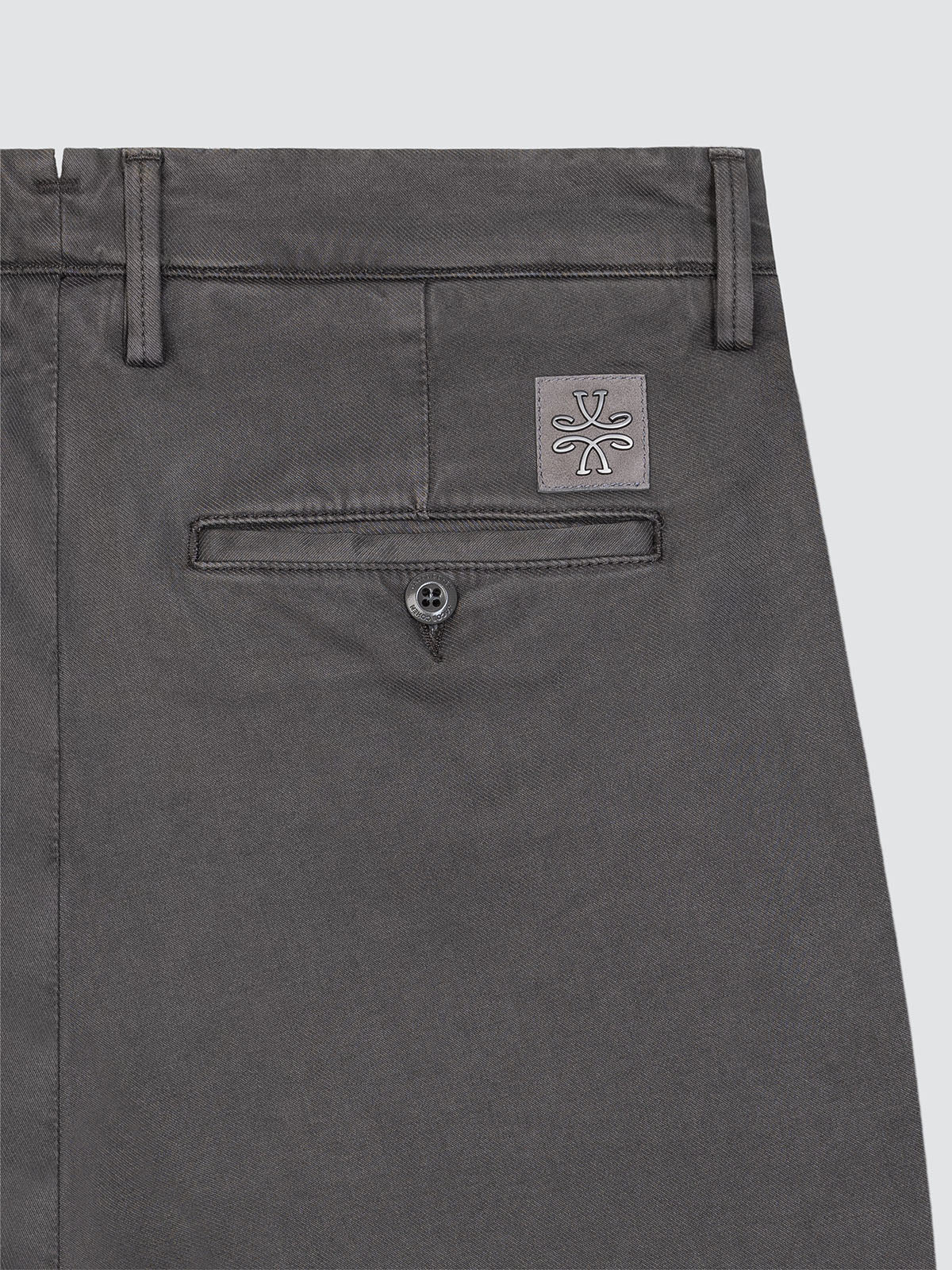 Bobby chinos grey cotton gabardine