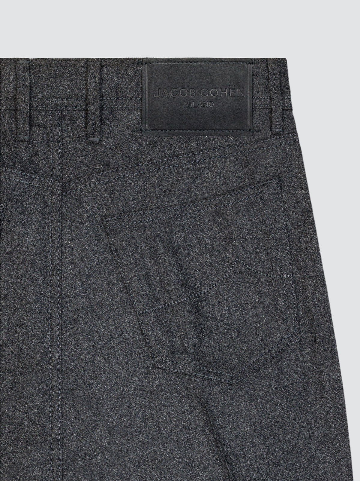 Pantalon Flanelle Jacob Cohën bard gris anthracite