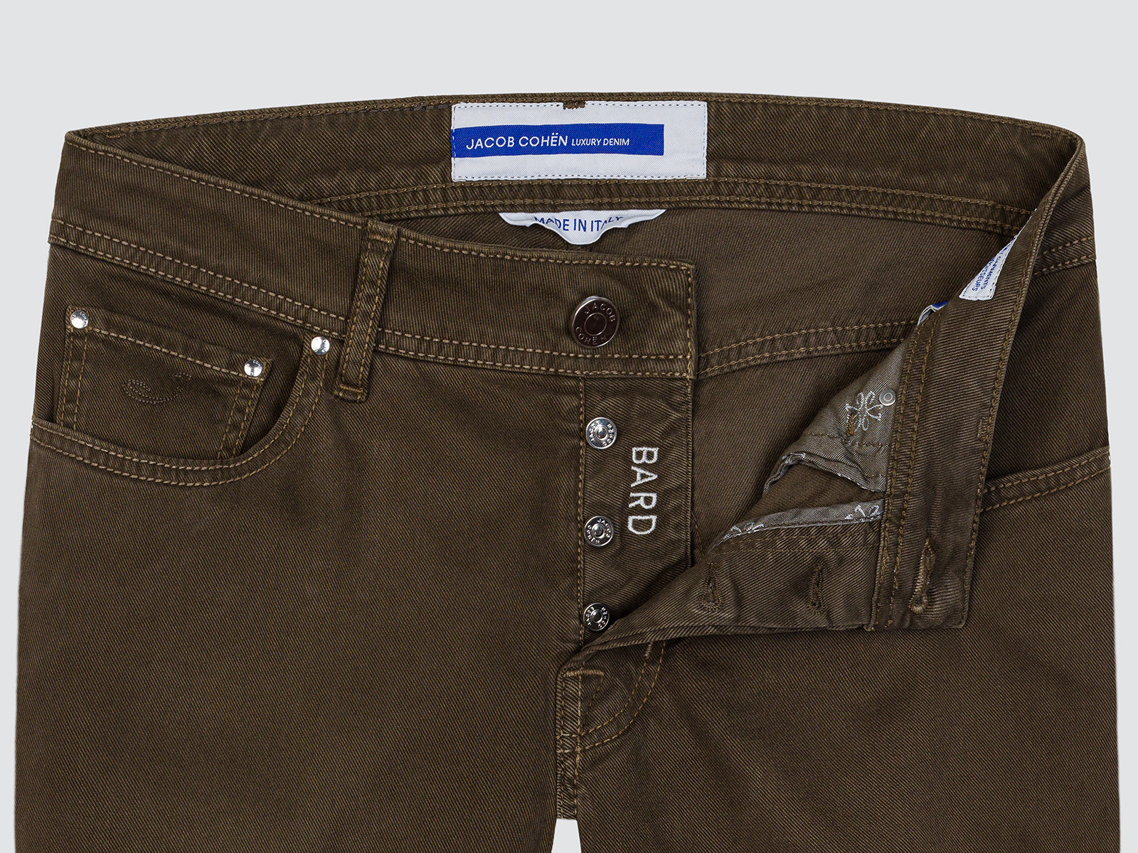 BARD BROWN GARMENT-DYE TWILL PANTS