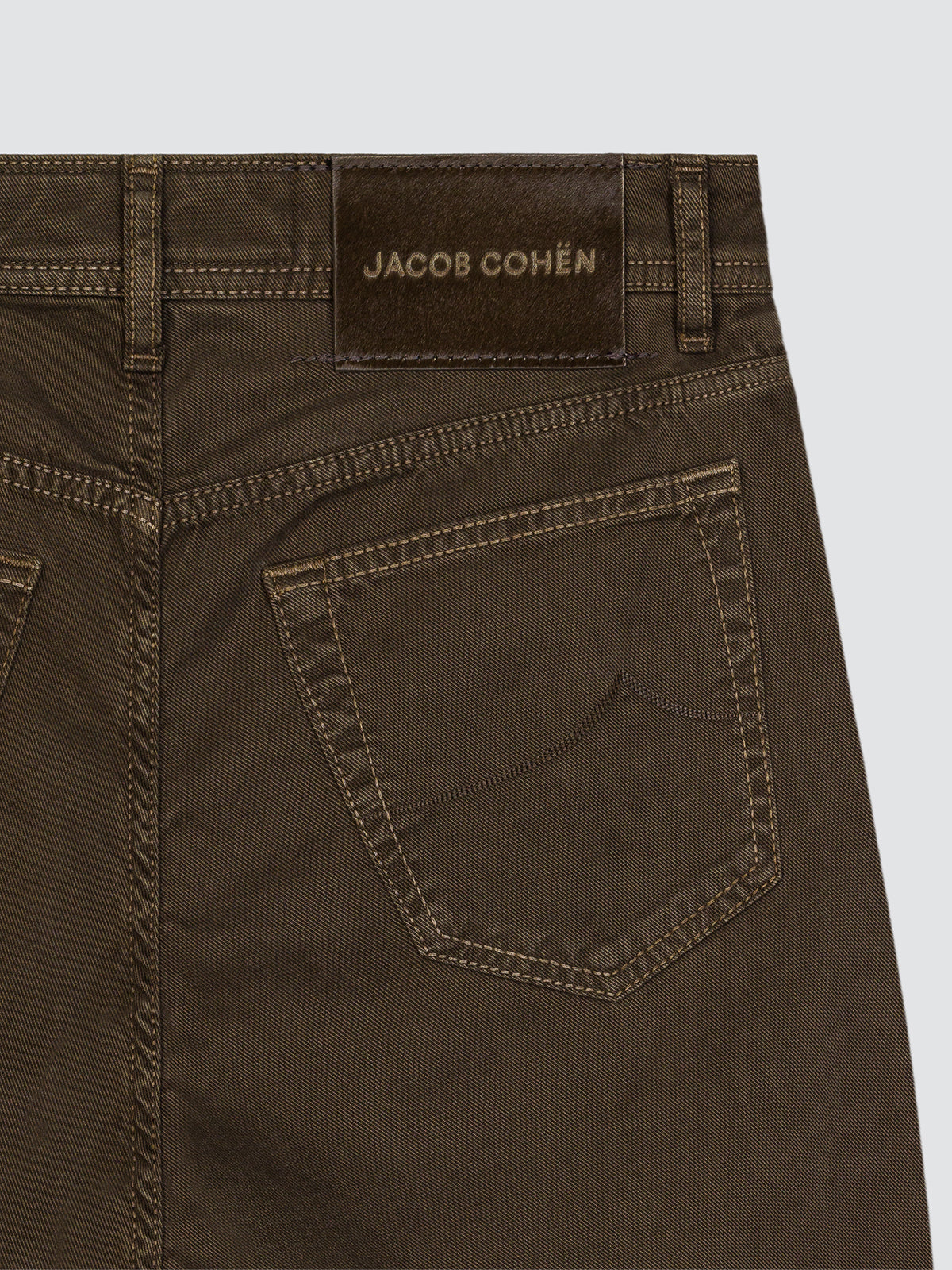 Jeans Jacob Cohën brown winter gabardine stretch