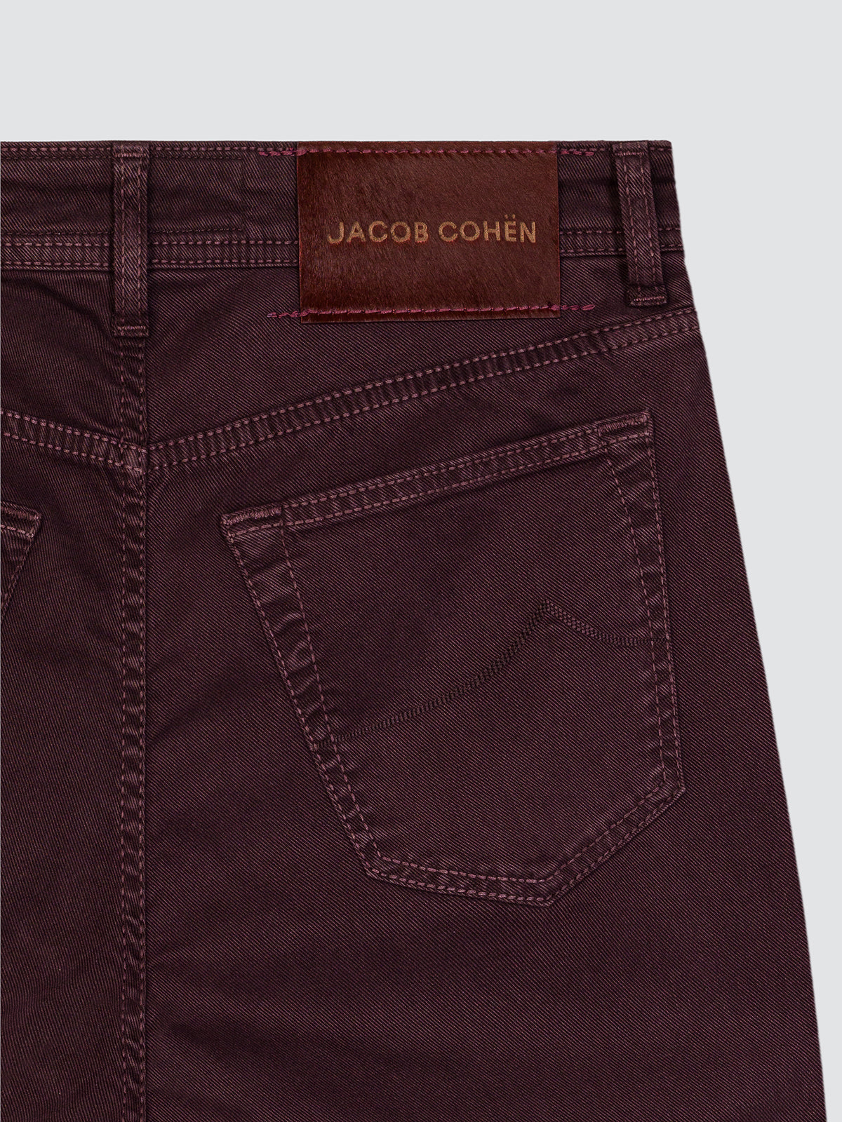 Jeans Twill Jacob Cohën Burgundy Twill Stretch Winter Bard