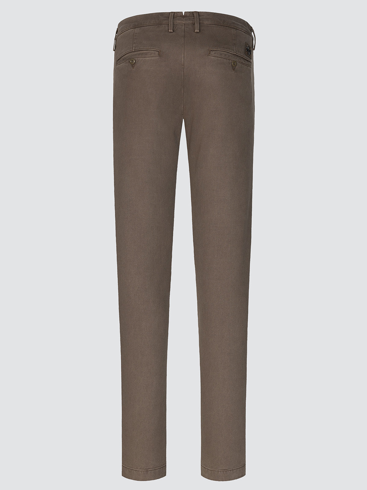 Pantalones chinos Bobby de gabardina de algodón marrón