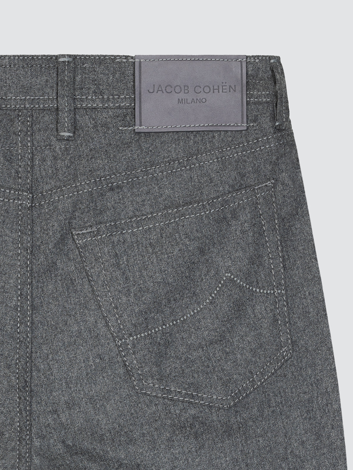 JACOB COHEN WOOL PANTS GREY