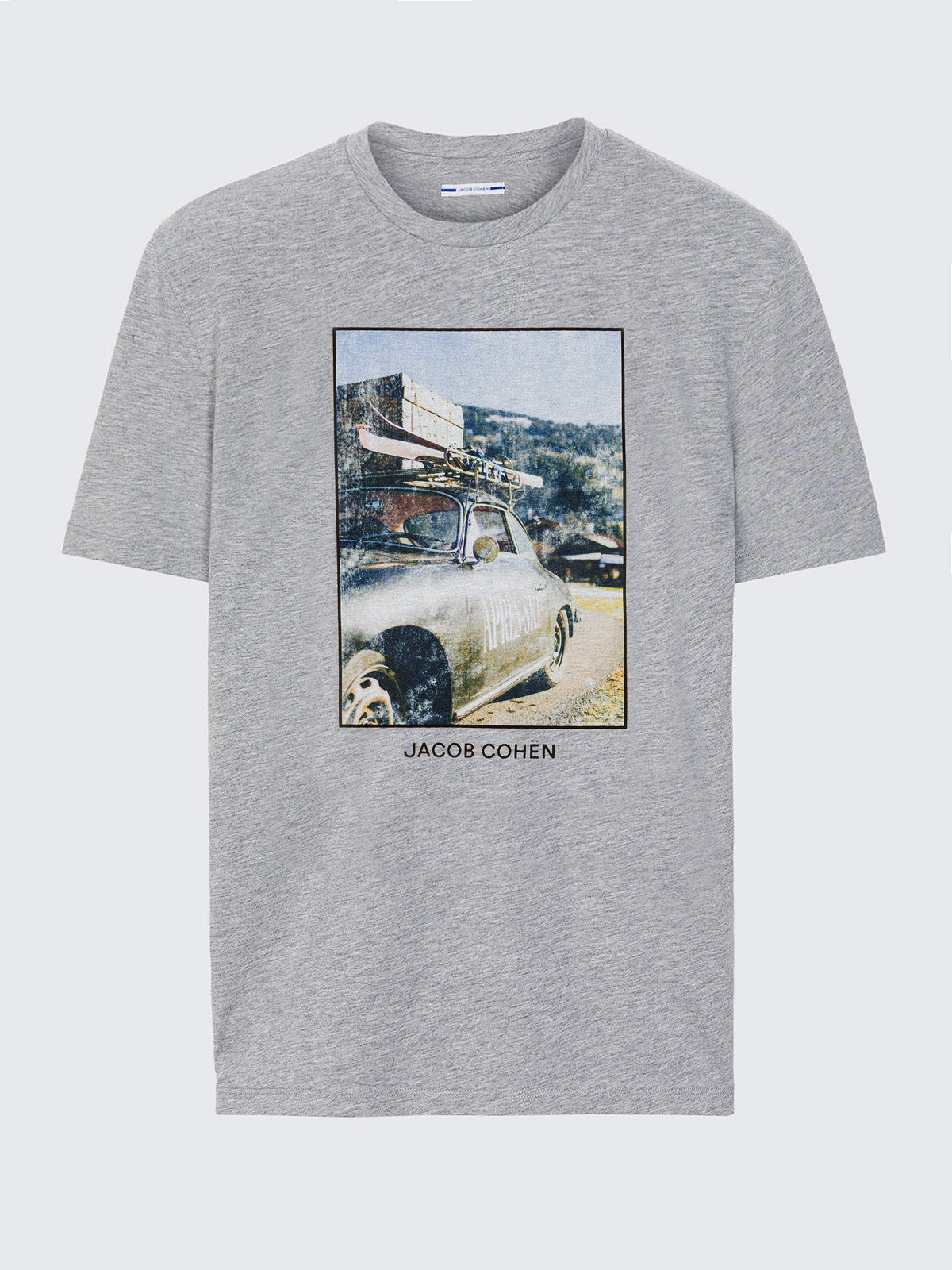 Grey Porsche vintage Cotton jersey T-shirt Apres ski