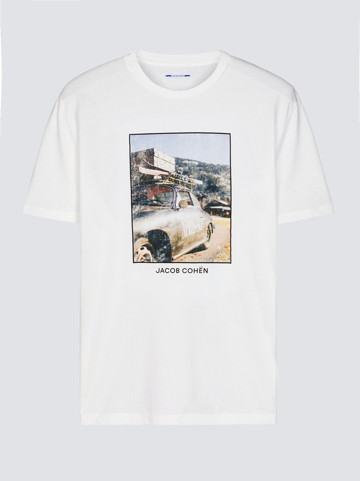 Job Cohen white t-shirt Porsche vintage printed