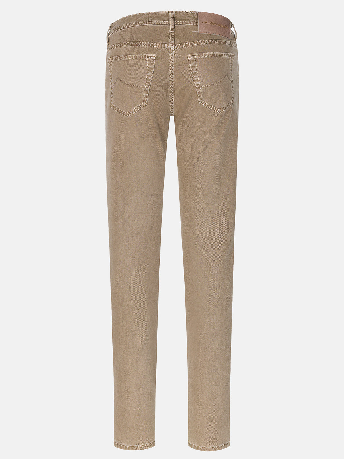 PANTALON BARD EN SERGÉ TEINTÉ EN PIÈCE BEIGE