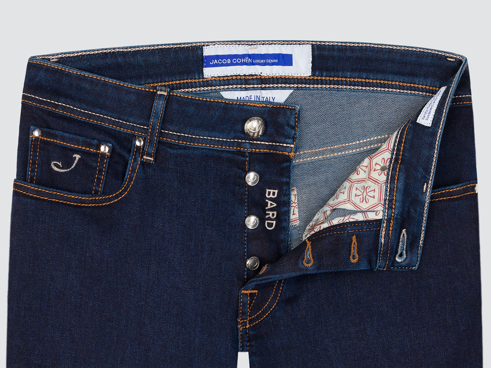 BARD DUNKELBLAUER STRETCH-DENIM