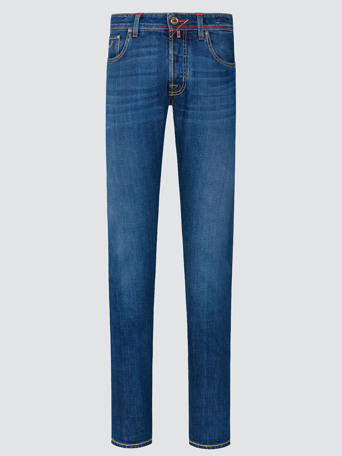 Jeans Jacob Cohen Limited Edition bleu stretch patch rouge 