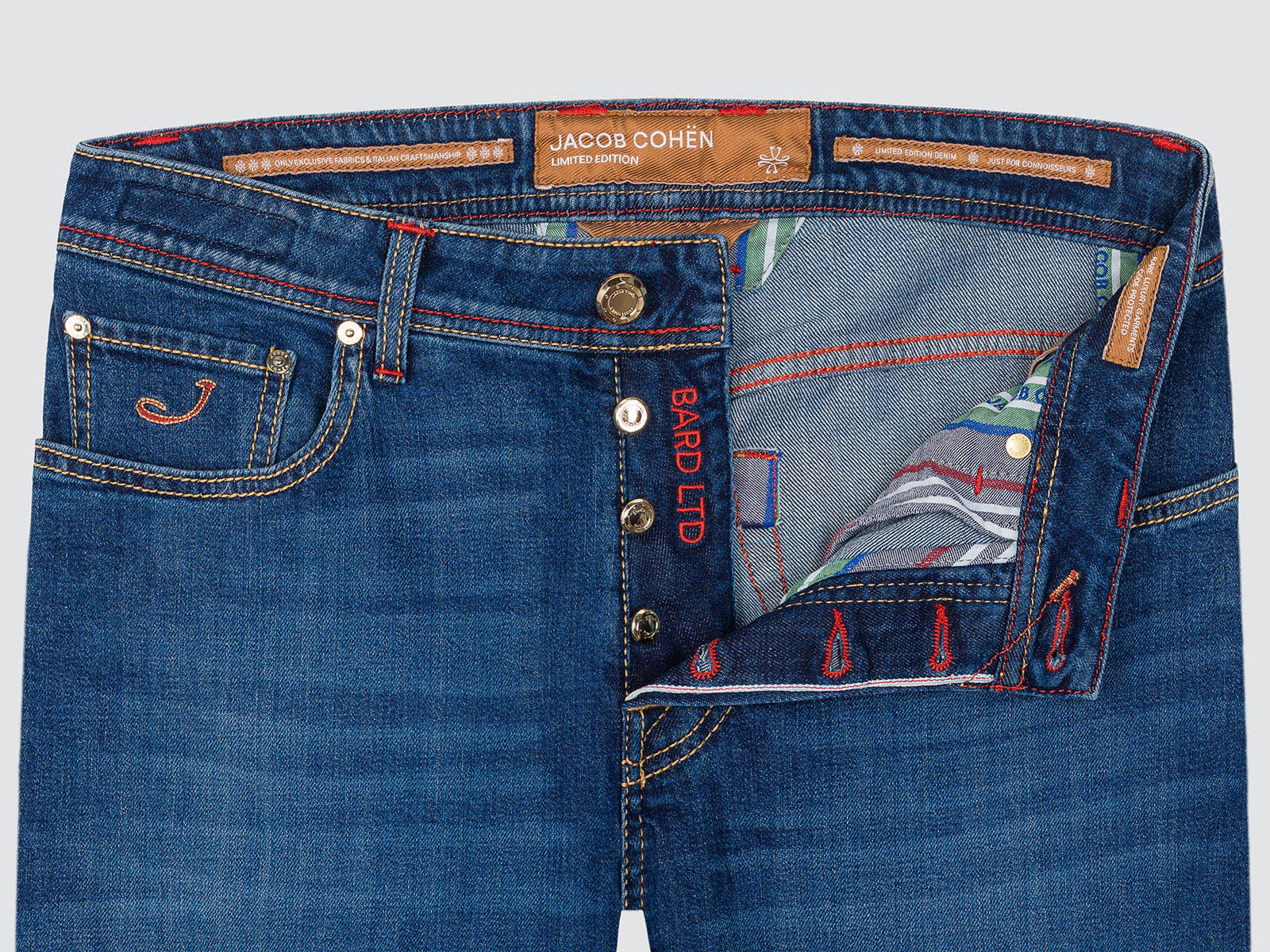 BARD LIMITED EDITION MEDIUM BLUE STRETCH SELVEDGE DENIM