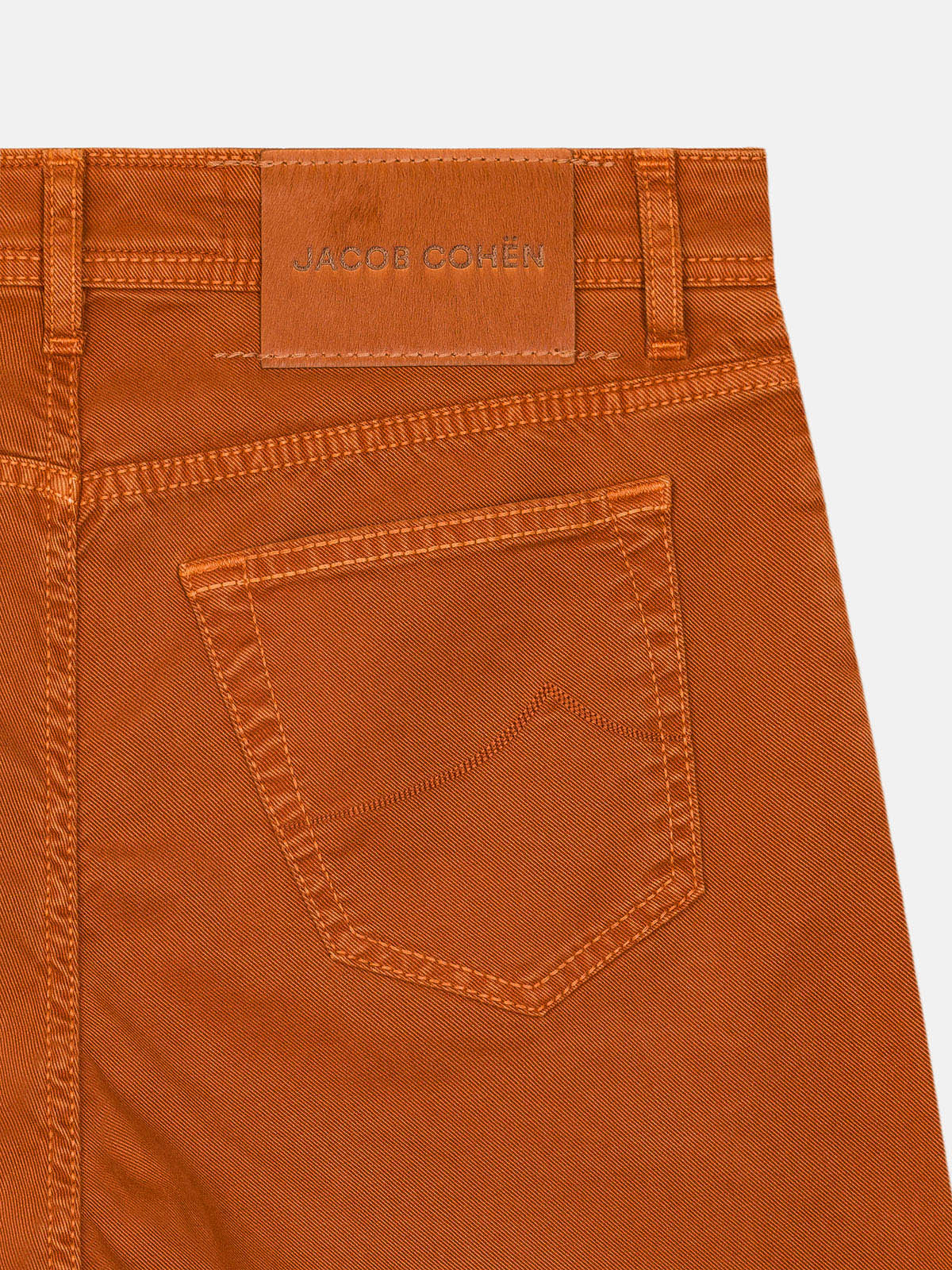 JEANS JACOB COHEN BARD COTTON GABARDINE ORANGE