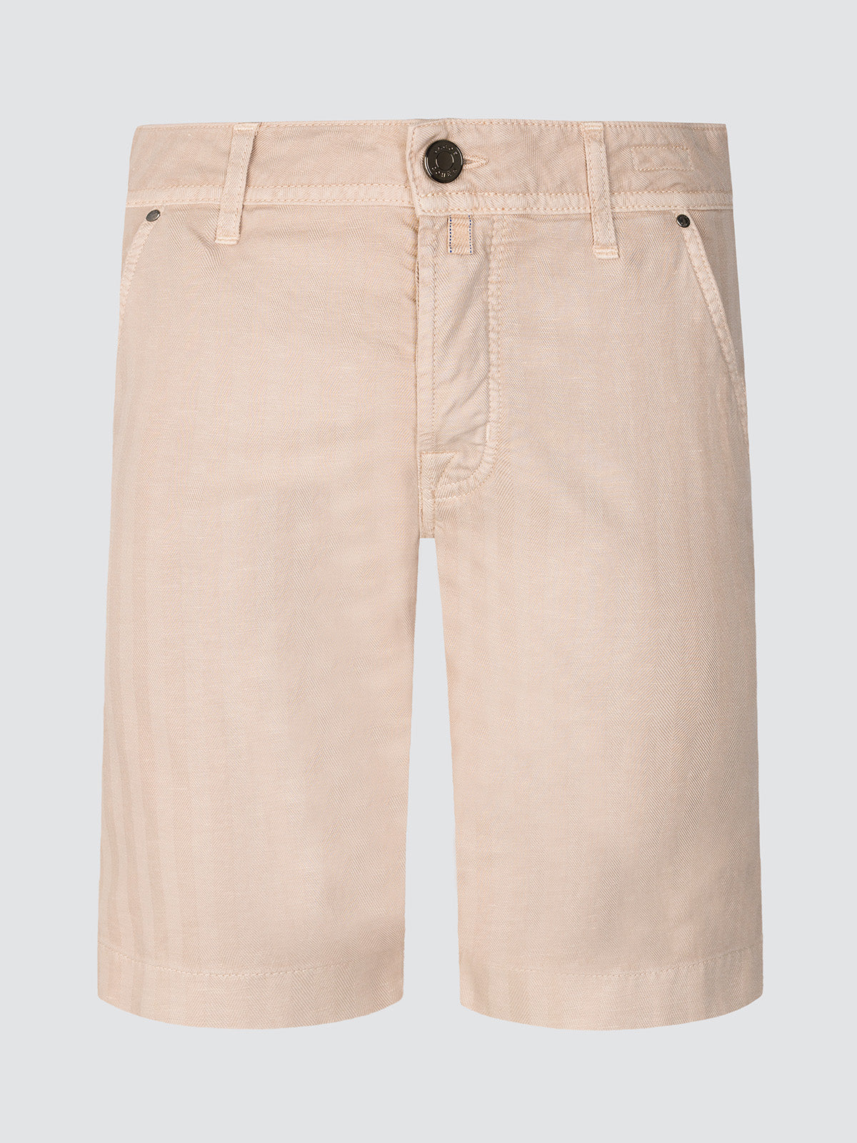 Lou Bermuda in Stretch cotton and linen almond