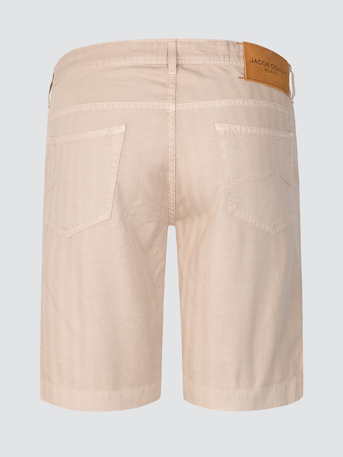 Lou Bermuda in Stretch cotton and linen almond