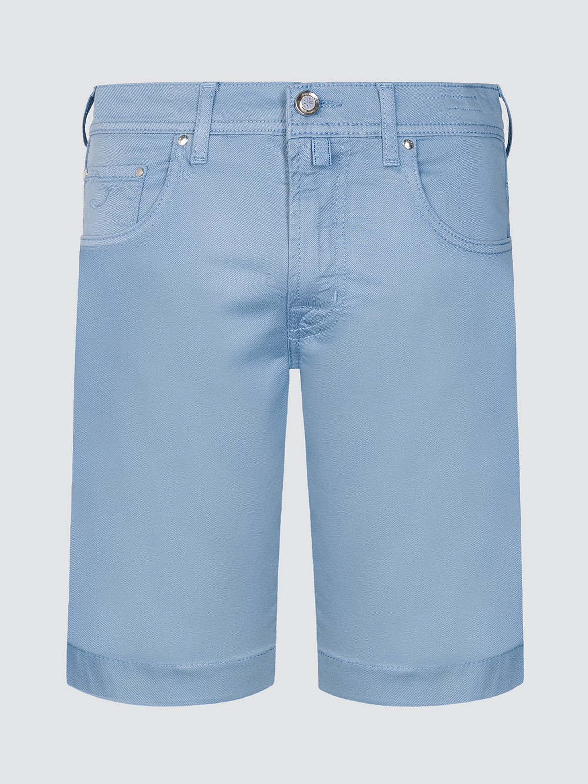 NICOLAS sky blue BERMUDA STRETCH COTTON LYOCELL