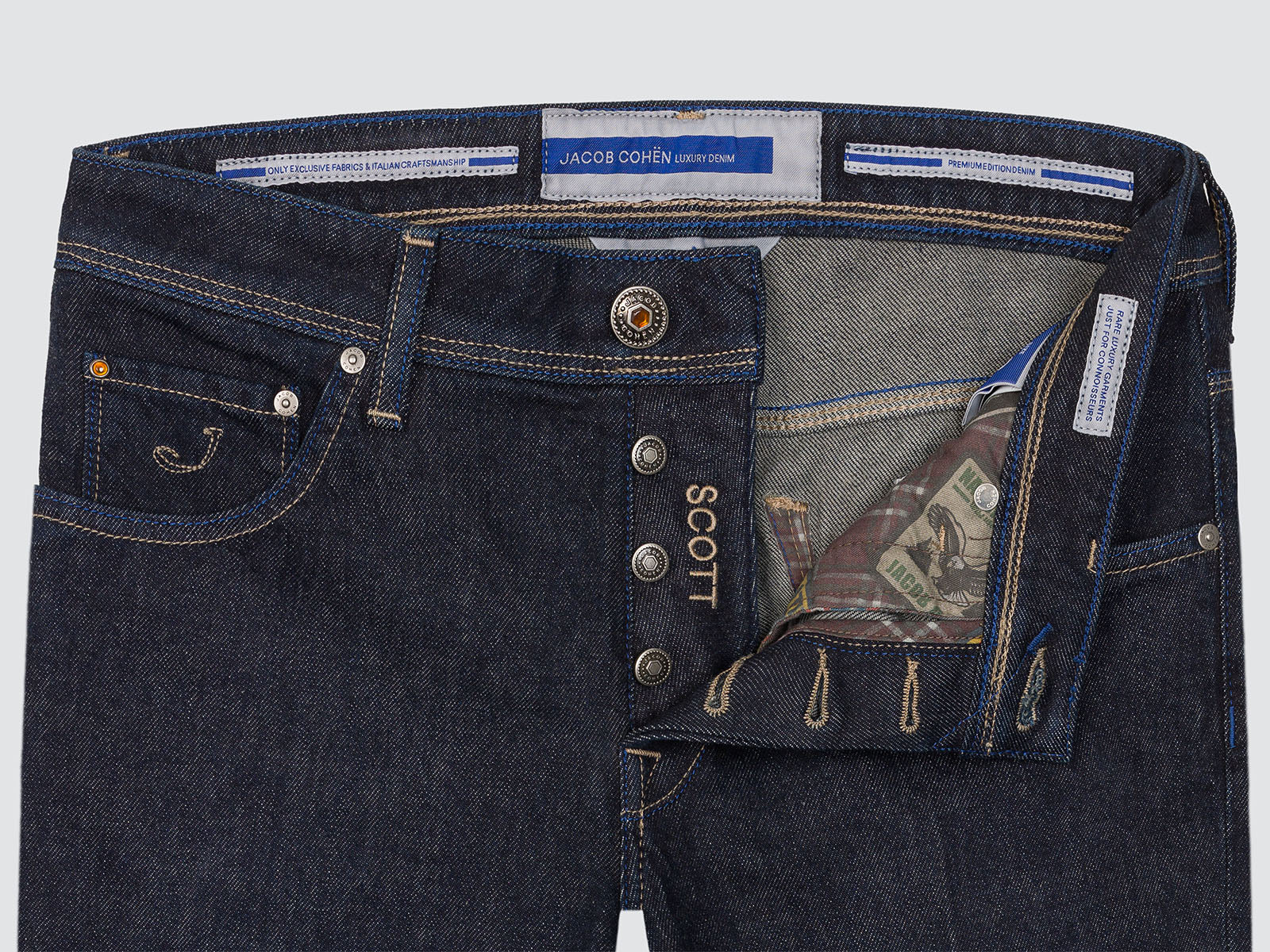 SCOTT COMFORT DONKERBLAUWE JEANS