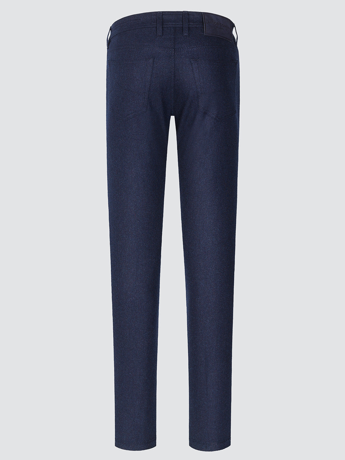 PANTALON BARD FLANELLE DE LAINE BLEU MARINE