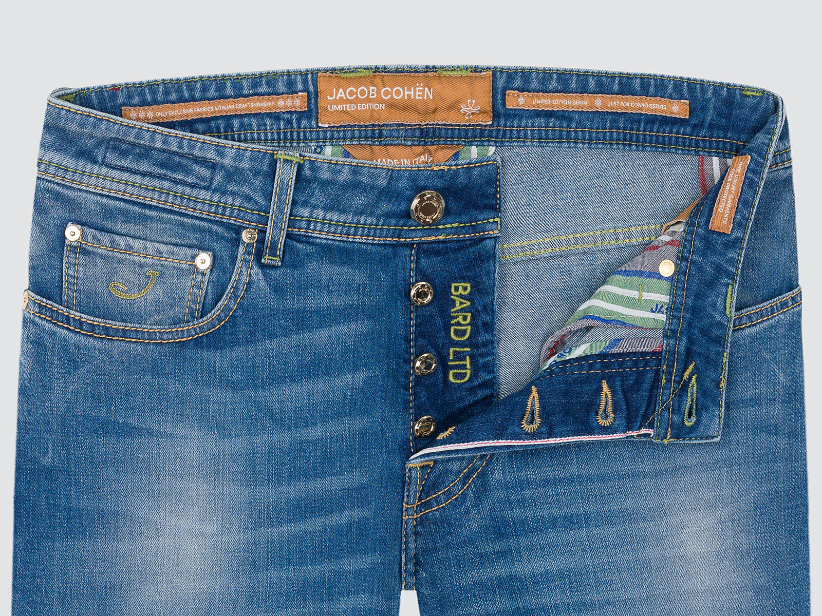 NICK LIMITED EDITION LICHTBLAUW STRETCH DENIM JEANS