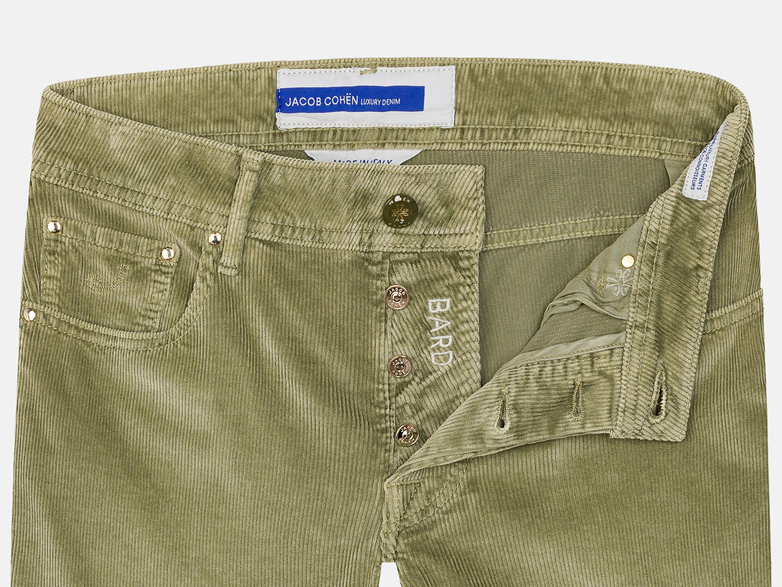 BARD PANTS IN LIGHT GREEN CORDUROY