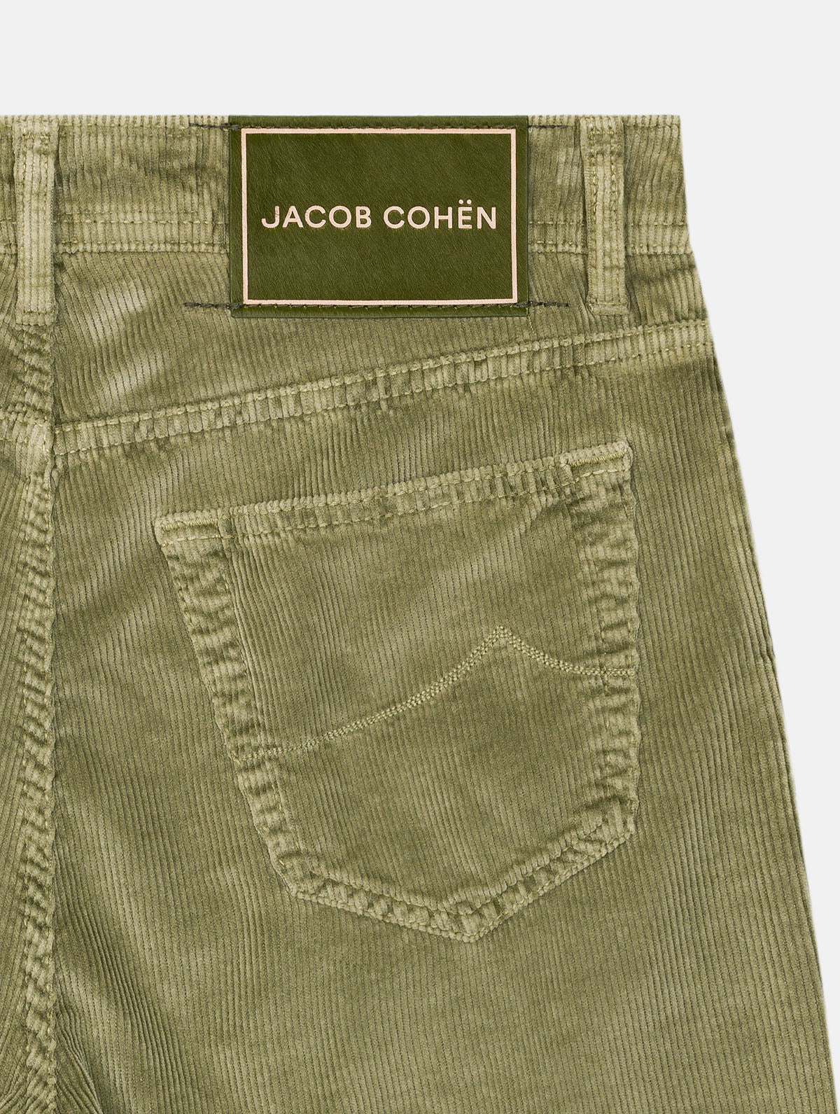 LIGHT GREEN STRETCH CORDUROY JACOB COHEN BARD