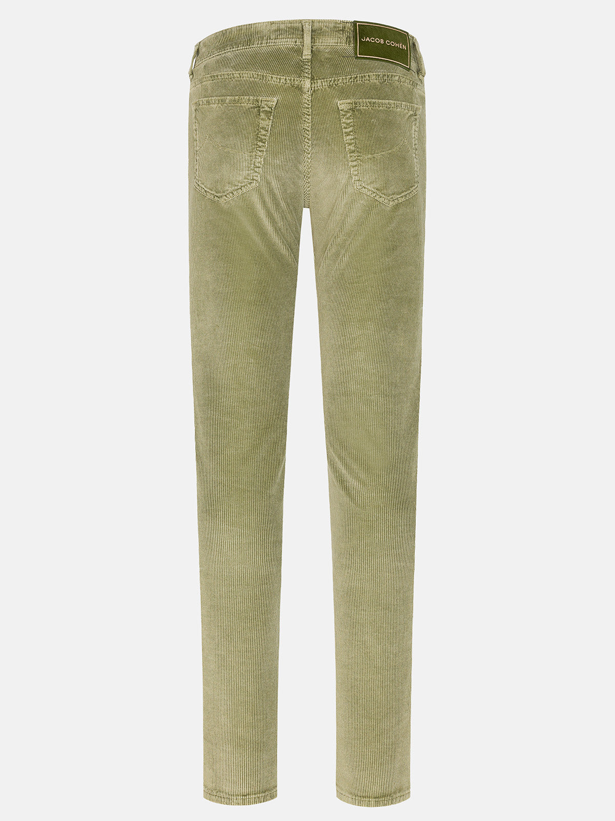 PANTALON BARD EN VELOURS CÔTELÉ VERT CLAIR