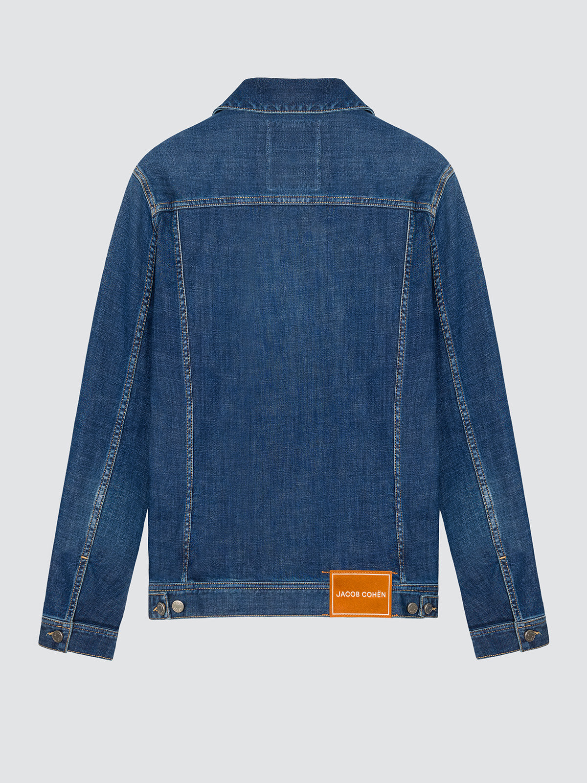 Trucker jacket comfort stretch denim mid blue