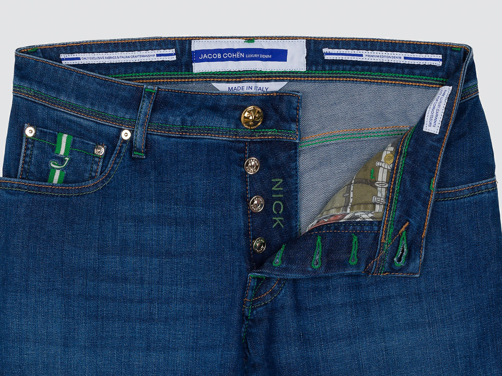 Nick Jeans Medium Blue Comfort Denim Jacob Cohen