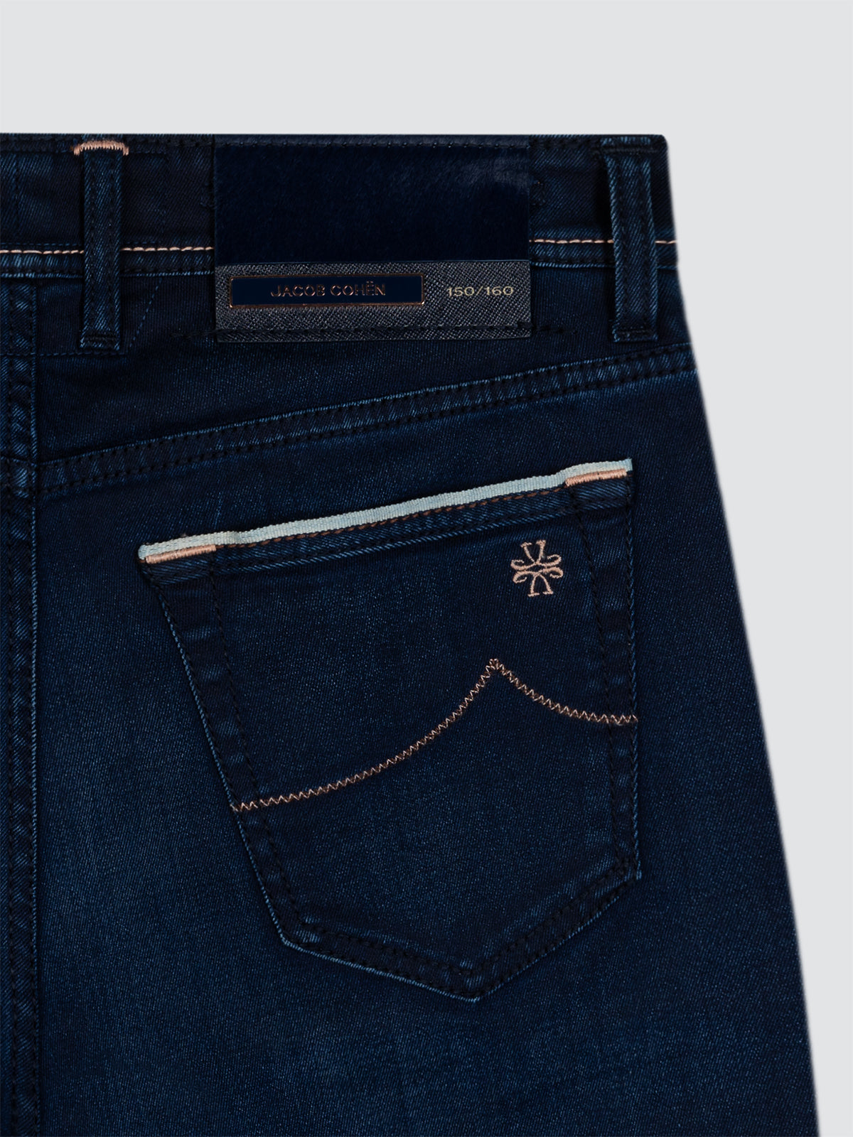 Bard LTD 5 Pocket Pants in Dark Blue Super Stretch Denim