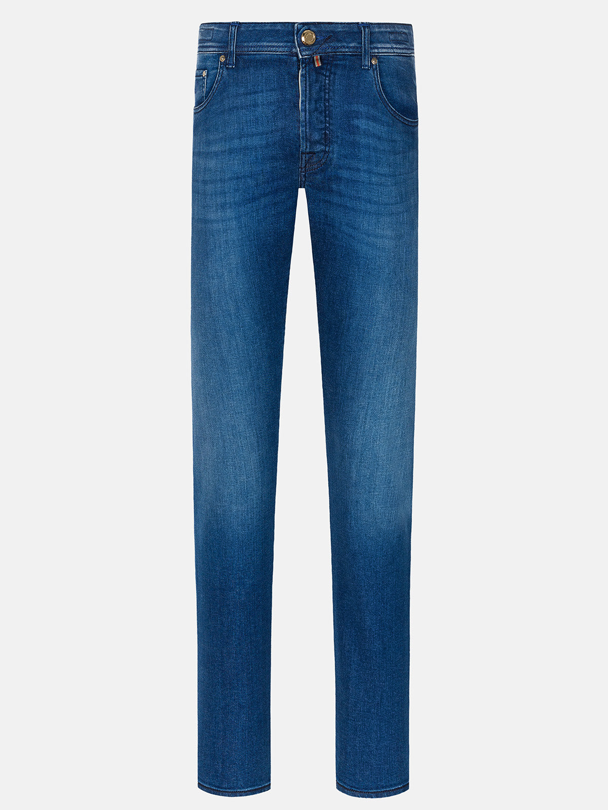 NICK HELLBLAUE JEANS STRETCH-DENIM IN LIMITIERTER AUFLAGE