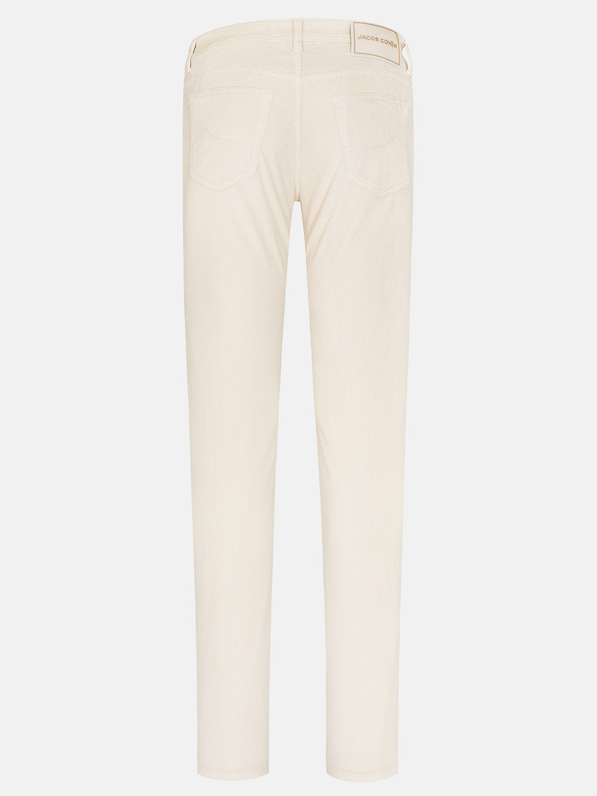 PANTALON BARD EN VELOURS CÔTELÉ BLANC