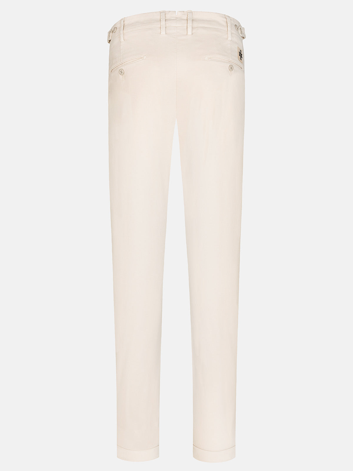 Henry chinos in off-white gabardine stretch