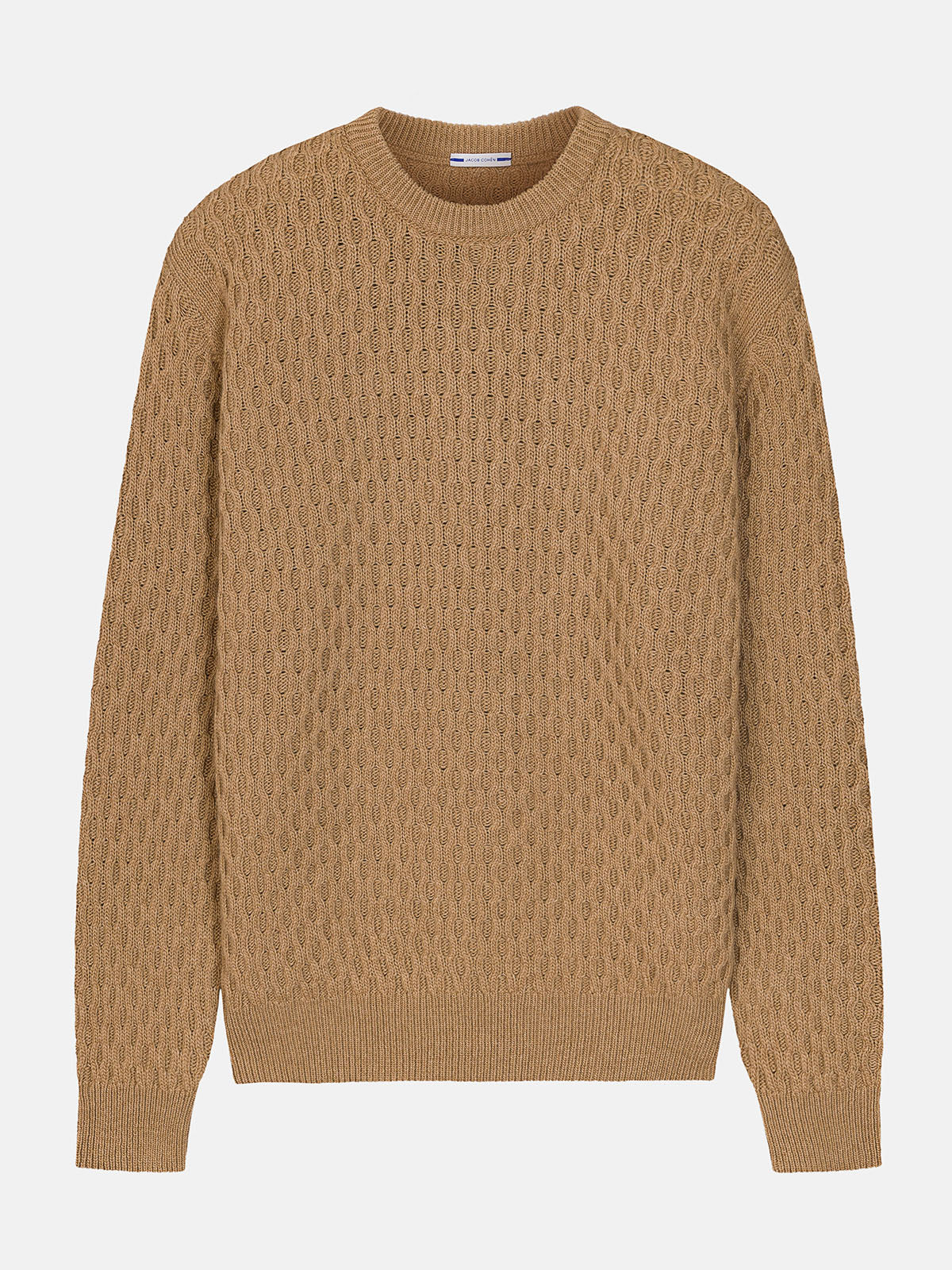 Jacob Cohën camel wool jumper rond neck