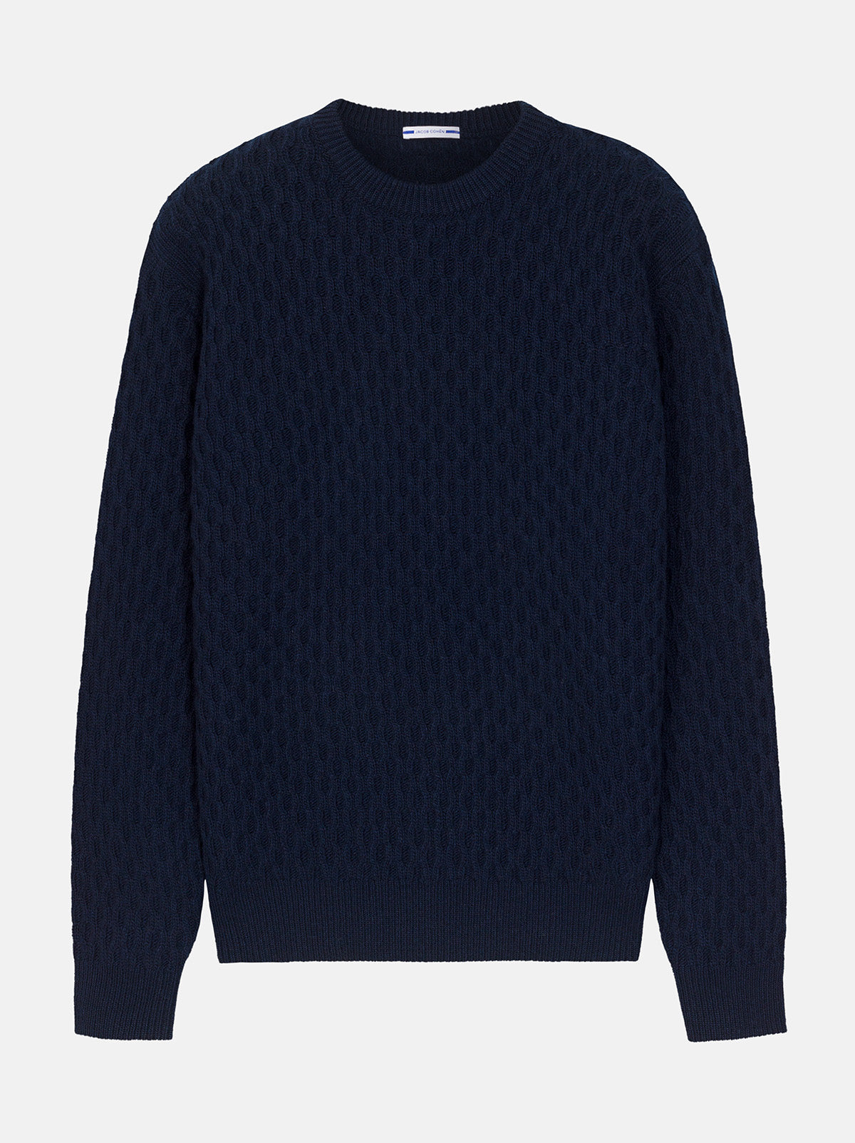 Navy blue jumper Jacob Coen wool rond neck