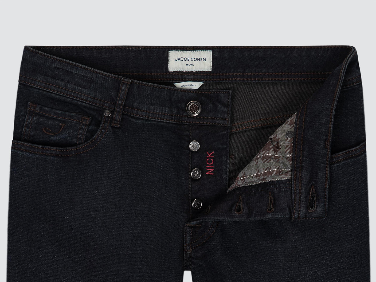 Nick Jeans in Dunkelblau-Schwarz Super Stretch