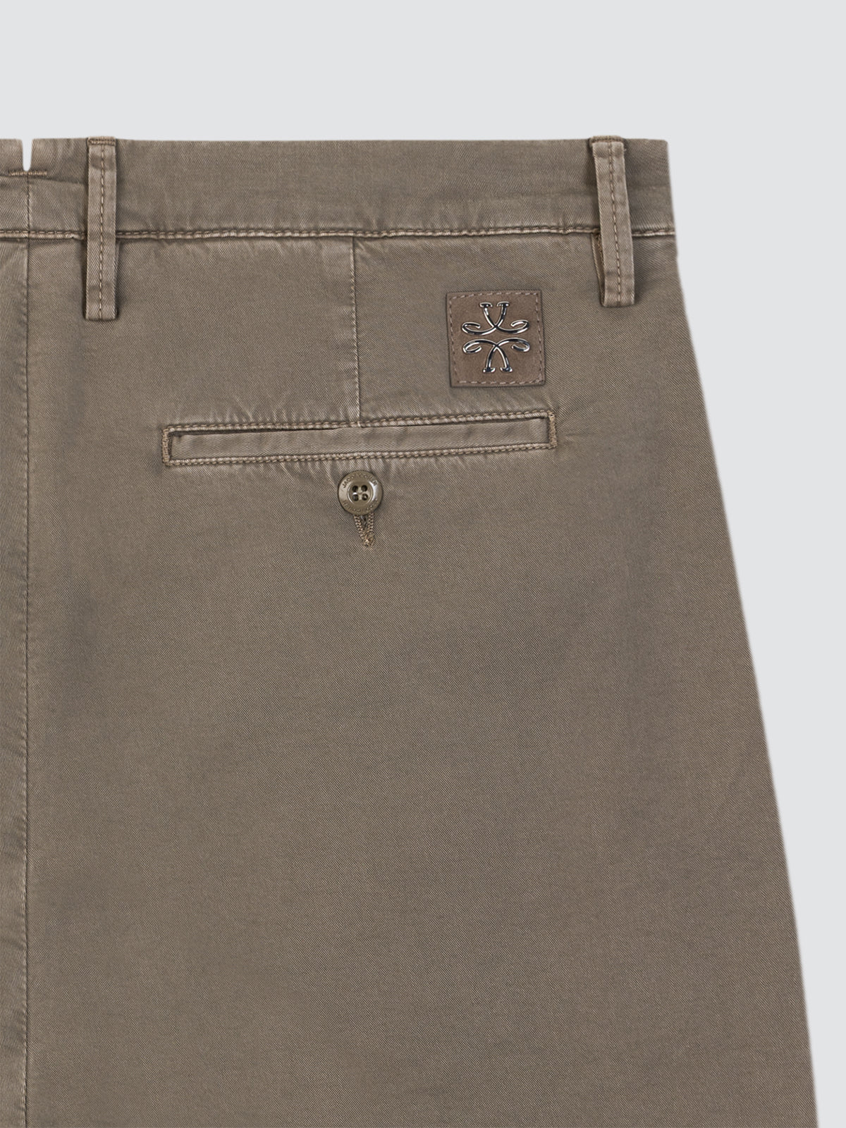 Bobby Jacob Cohen brown cotton stretch twill summer back view
