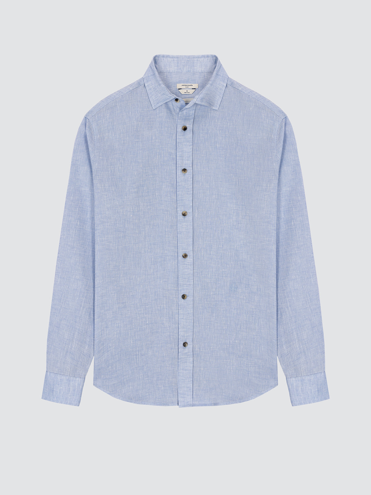 Light blue linen shirt Jacob Cohen on a light gray background