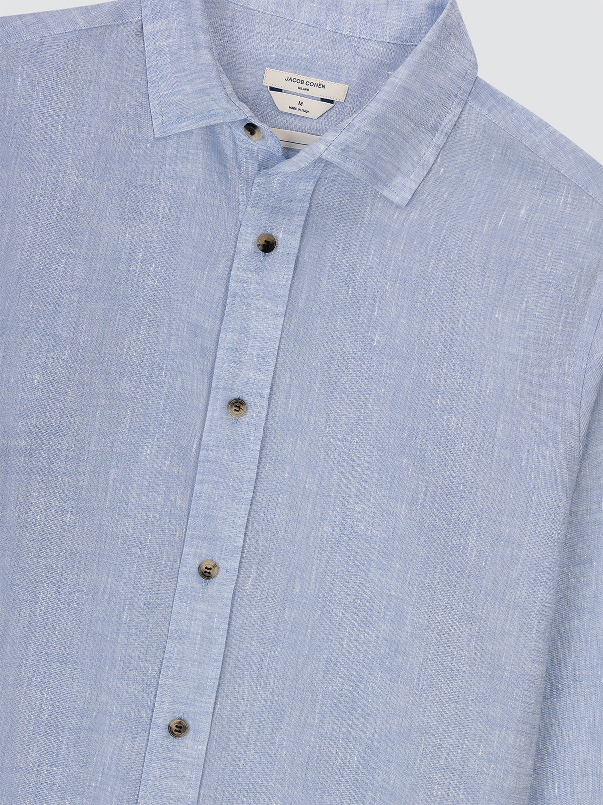 Jacob Cohen Light blue shirt with button details on a white background