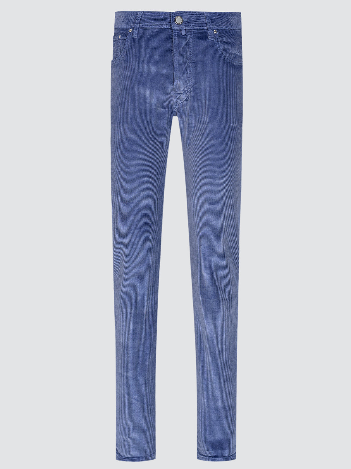 lavender corduroy jeans on a white background