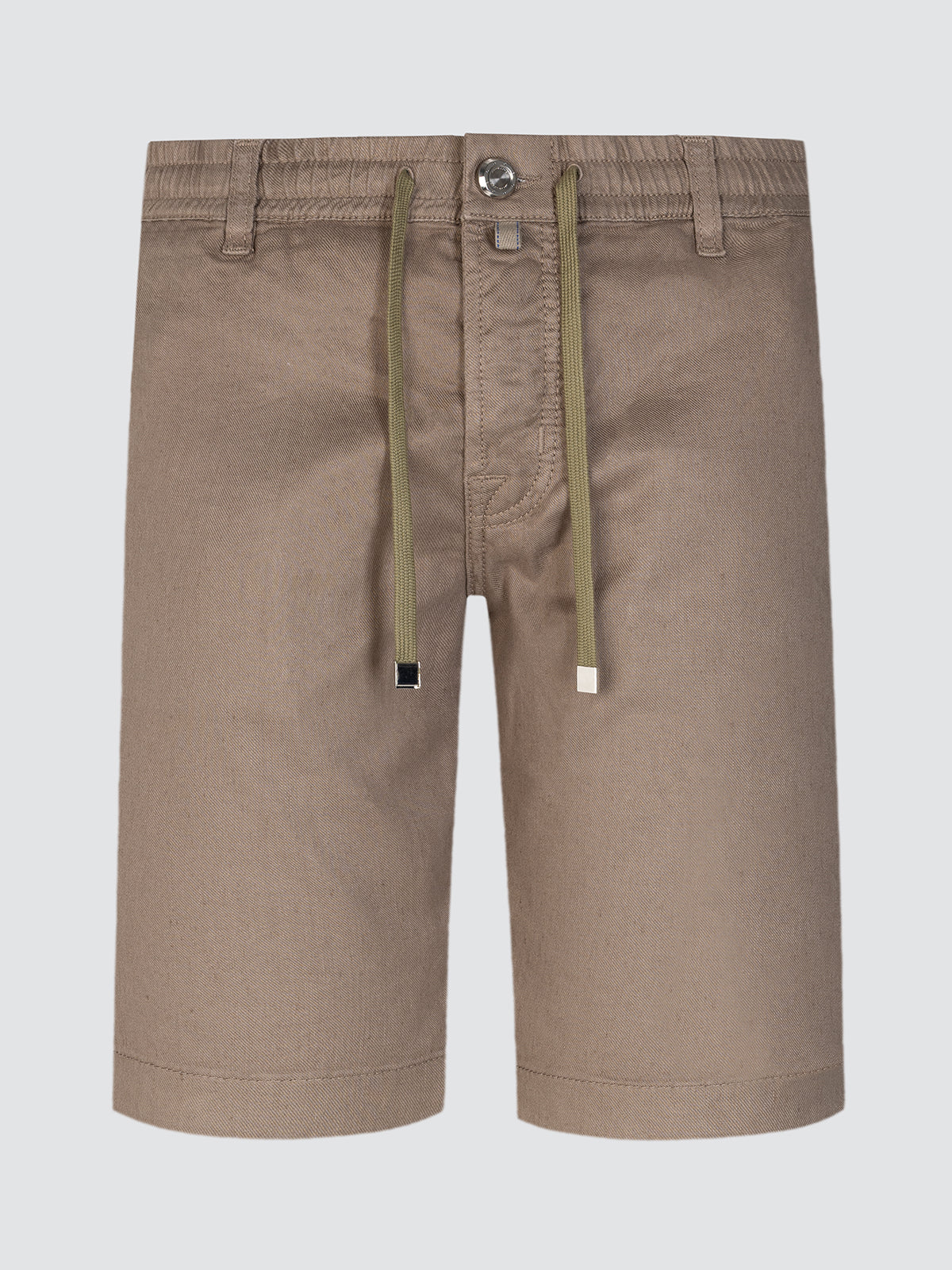 Short Jacob Cohen Leo brown cotton linen with cordons front view
