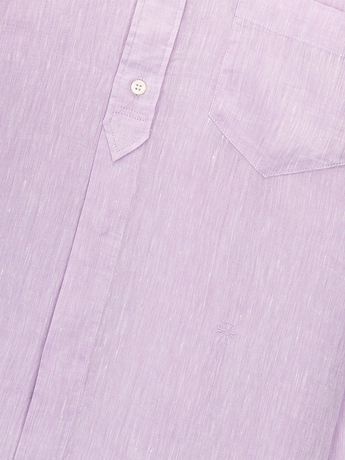Camisa de lino rosa malva