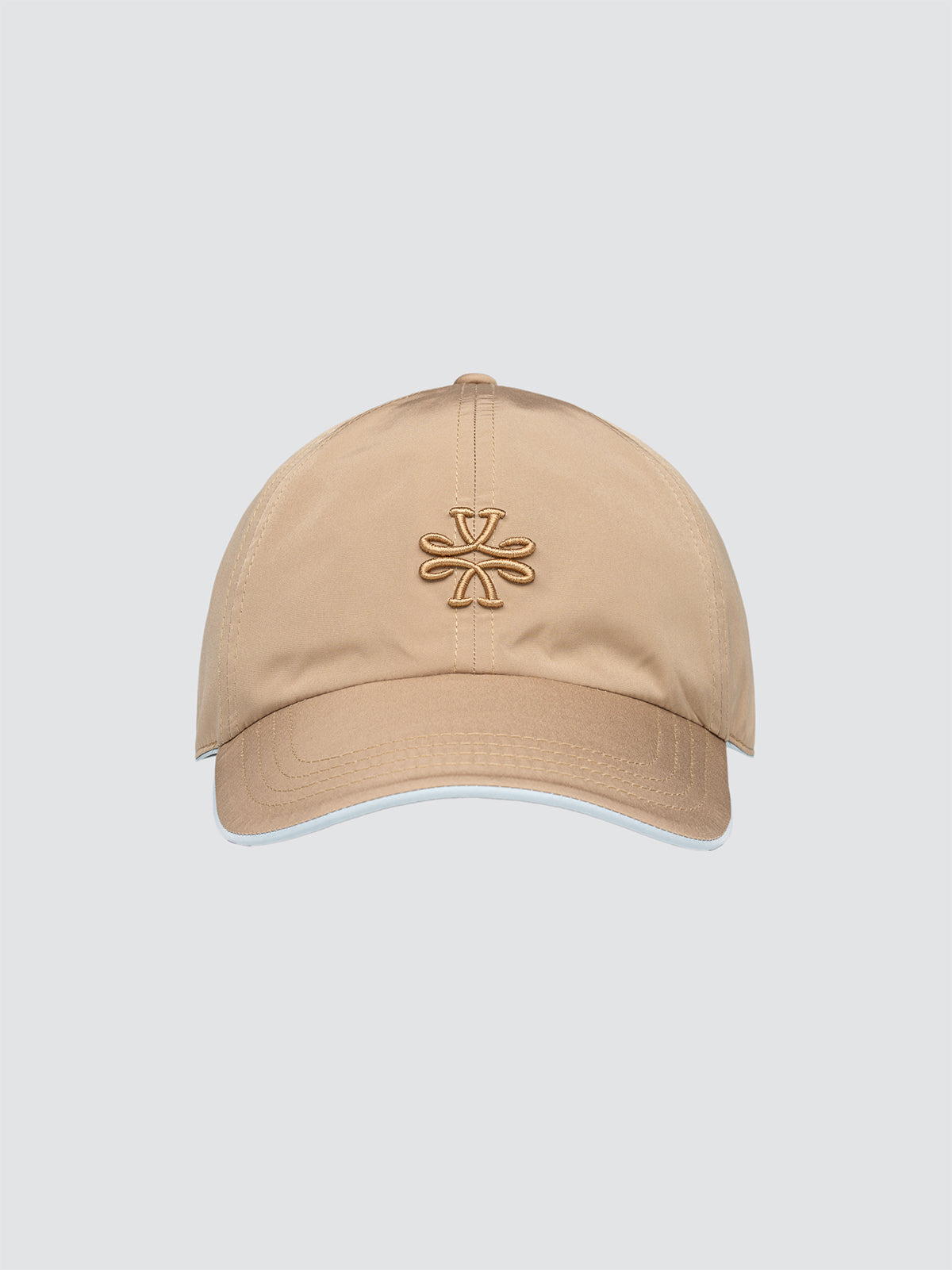 Beige technical baseball cap